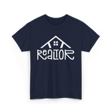 Realtor Real Estate Home T-Shirt - Navy