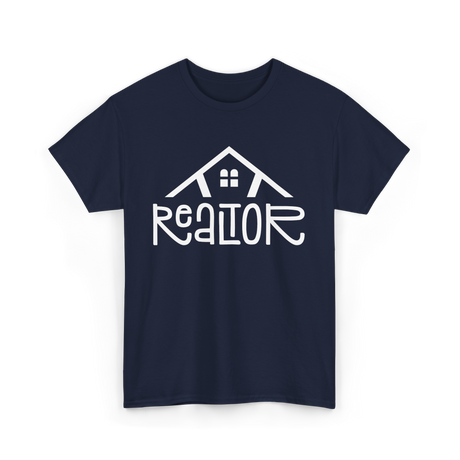 Realtor Real Estate Home T-Shirt - Navy