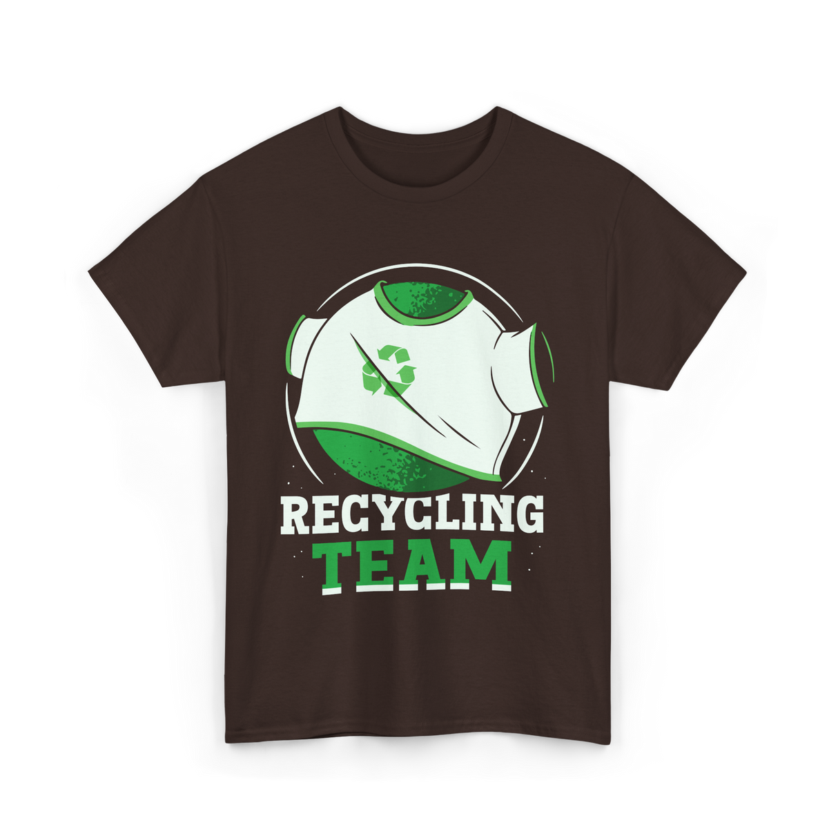 Recycling Team Earth Day Environment T-Shirt - Dark Chocolate