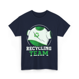 Recycling Team Earth Day Environment T-Shirt - Navy