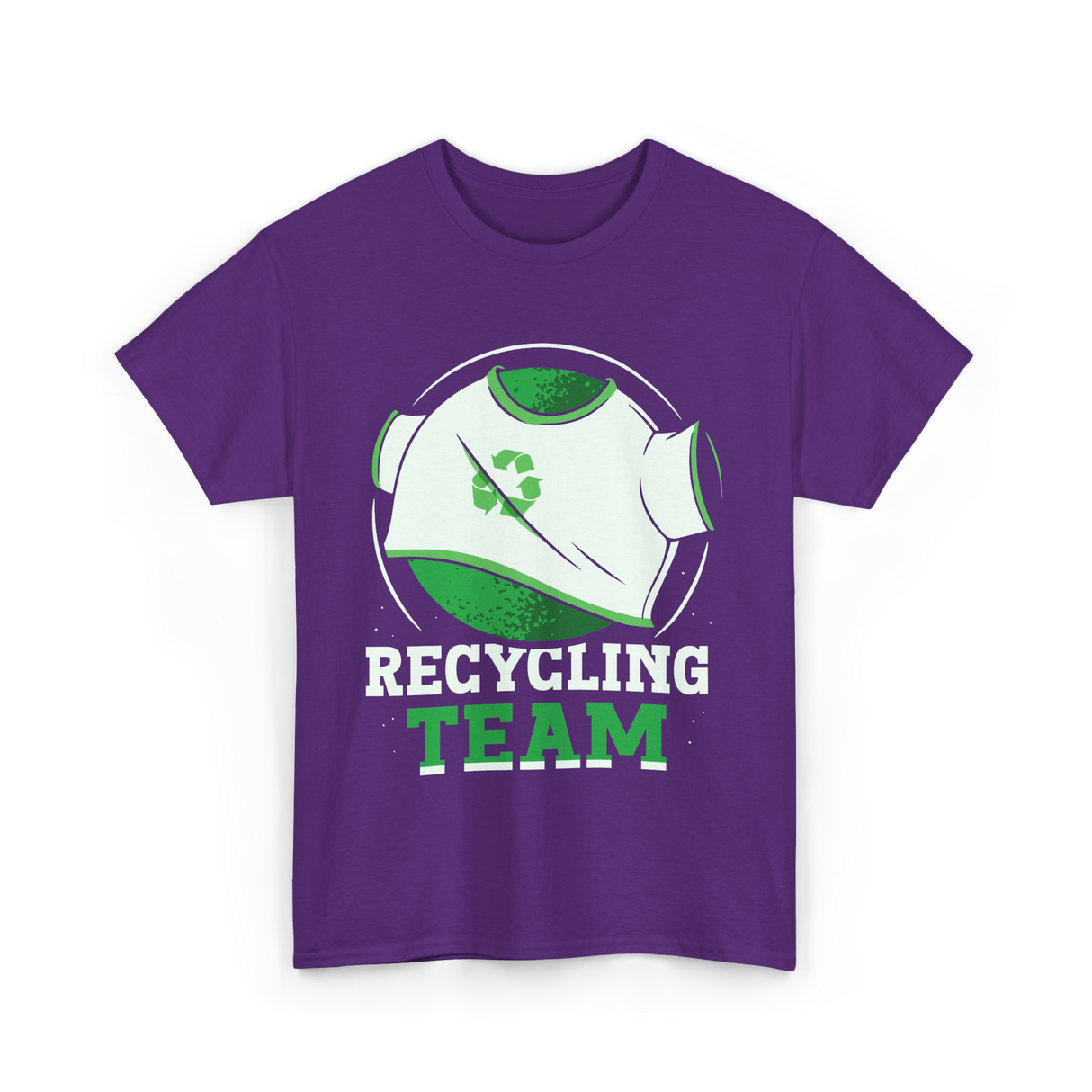 Recycling Team Earth Day Environment T-Shirt - Purple