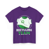 Recycling Team Earth Day Environment T-Shirt - Purple