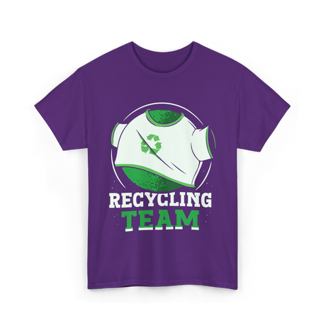 Recycling Team Earth Day Environment T-Shirt - Purple