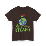 Recycling Team Earth Environment T-Shirt - Dark Chocolate