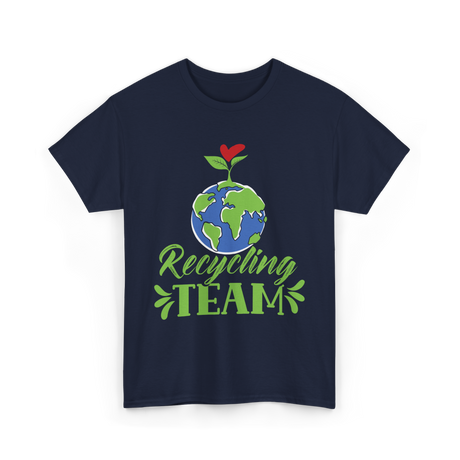 Recycling Team Earth Environment T-Shirt - Navy