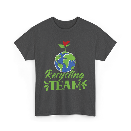 Recycling Team Earth Environment T-Shirt - Dark Heather