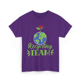 Recycling Team Earth Environment T-Shirt - Purple