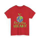 Recycling Team Earth Environment T-Shirt - Red