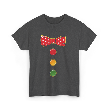 Red Bow Tie Clown Costume T-Shirt - Dark Heather