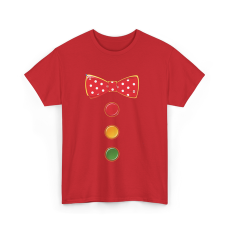 Red Bow Tie Clown Costume T-Shirt - Red