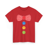 Red Polka Dot Bow Tie Costume T-Shirt - Red