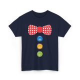 Red Polka Dot Bow Tie Costume T-Shirt - Navy