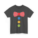 Red Polka Dot Bow Tie Costume T-Shirt - Dark Heather