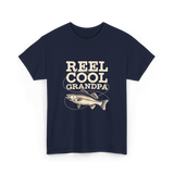 Reel Cool Grandpa Fishing T-Shirt - Navy