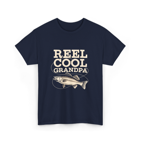 Reel Cool Grandpa Fishing T-Shirt - Navy