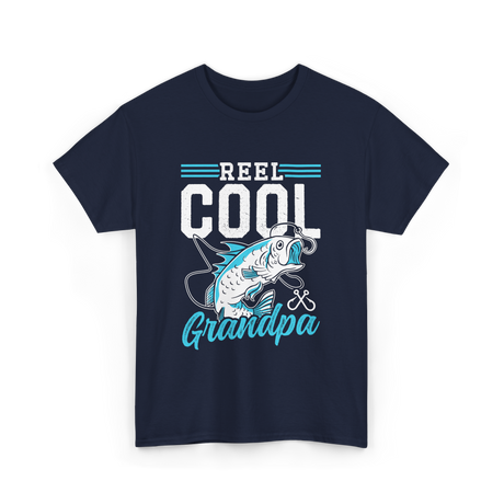 Reel Cool Grandpa Fishing T-Shirt - Navy