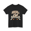 Reel Cool Grandpa Fishing T-Shirt - Black