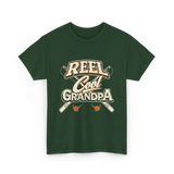 Reel Cool Grandpa Fishing T-Shirt - Forest Green