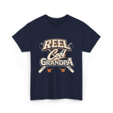 Reel Cool Grandpa Fishing T-Shirt - Navy