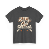 Reel Cool Grandpa Fishing T-Shirt - Dark Heather