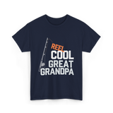 Reel Cool Great Grandpa Fishing T-Shirt - Navy