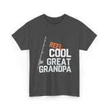 Reel Cool Great Grandpa Fishing T-Shirt - Dark Heather