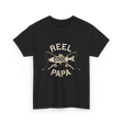 Reel Cool Papa Fishing T-Shirt - Black