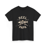 Reel Cool Papa Fishing T-Shirt - Black