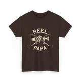 Reel Cool Papa Fishing T-Shirt - Dark Chocolate