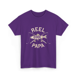 Reel Cool Papa Fishing T-Shirt - Purple