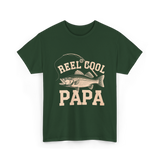 Reel Cool Papa Fishing T-Shirt - Forest Green