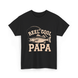 Reel Cool Papa Fishing T-Shirt - Black