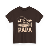 Reel Cool Papa Fishing T-Shirt - Dark Chocolate