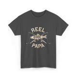 Reel Cool Papa Fishing T-Shirt - Dark Heather