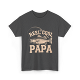 Reel Cool Papa Fishing T-Shirt - Dark Heather