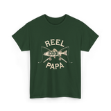 Reel Cool Papa Fishing T-Shirt - Forest Green