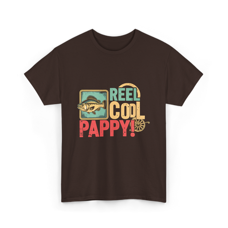 Reel Cool Pappy Fishing T-Shirt - Dark Chocolate