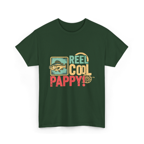 Reel Cool Pappy Fishing T-Shirt - Forest Green