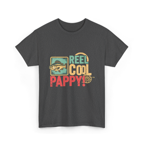 Reel Cool Pappy Fishing T-Shirt - Dark Heather