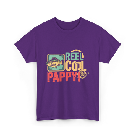 Reel Cool Pappy Fishing T-Shirt - Purple