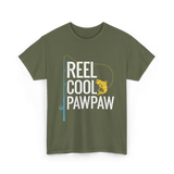 Reel Cool Pawpaw Fishing T-Shirt - Military Green