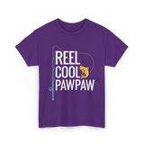 Reel Cool Pawpaw Fishing T-Shirt - Purple