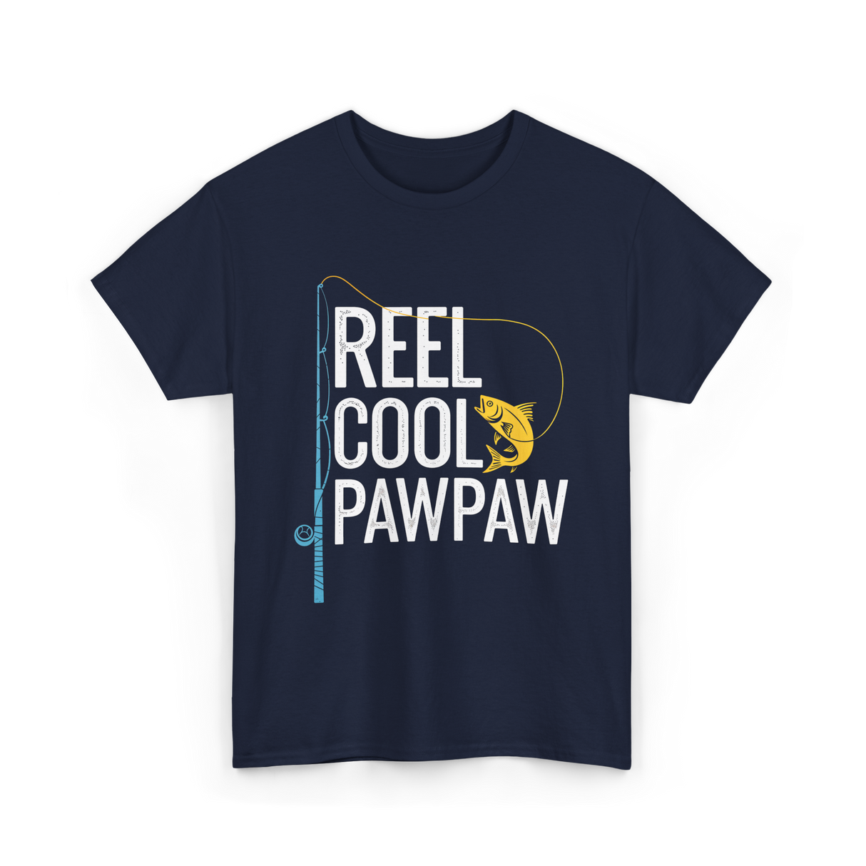 Reel Cool Pawpaw Fishing T-Shirt - Navy