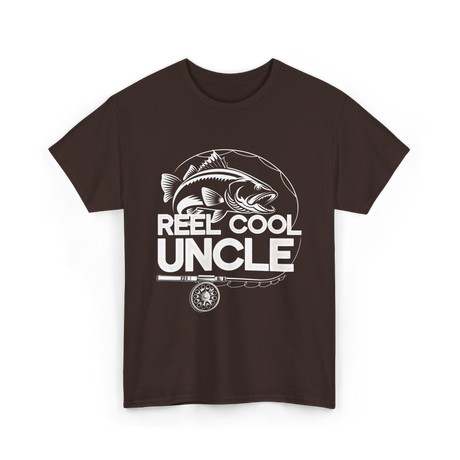 Reel Cool Uncle Fishing Uncle T-Shirt - Dark Chocolate