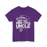 Reel Cool Uncle Fishing Uncle T-Shirt - Purple