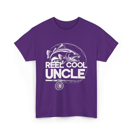 Reel Cool Uncle Fishing Uncle T-Shirt - Purple