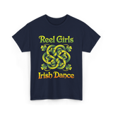 Reel Girls Irish Dance Irish Dancer T-Shirt - Navy