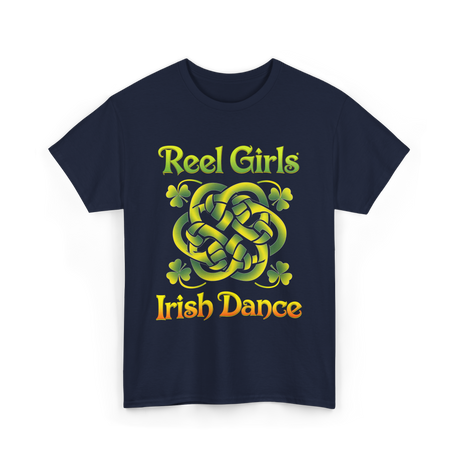 Reel Girls Irish Dance Irish Dancer T-Shirt - Navy