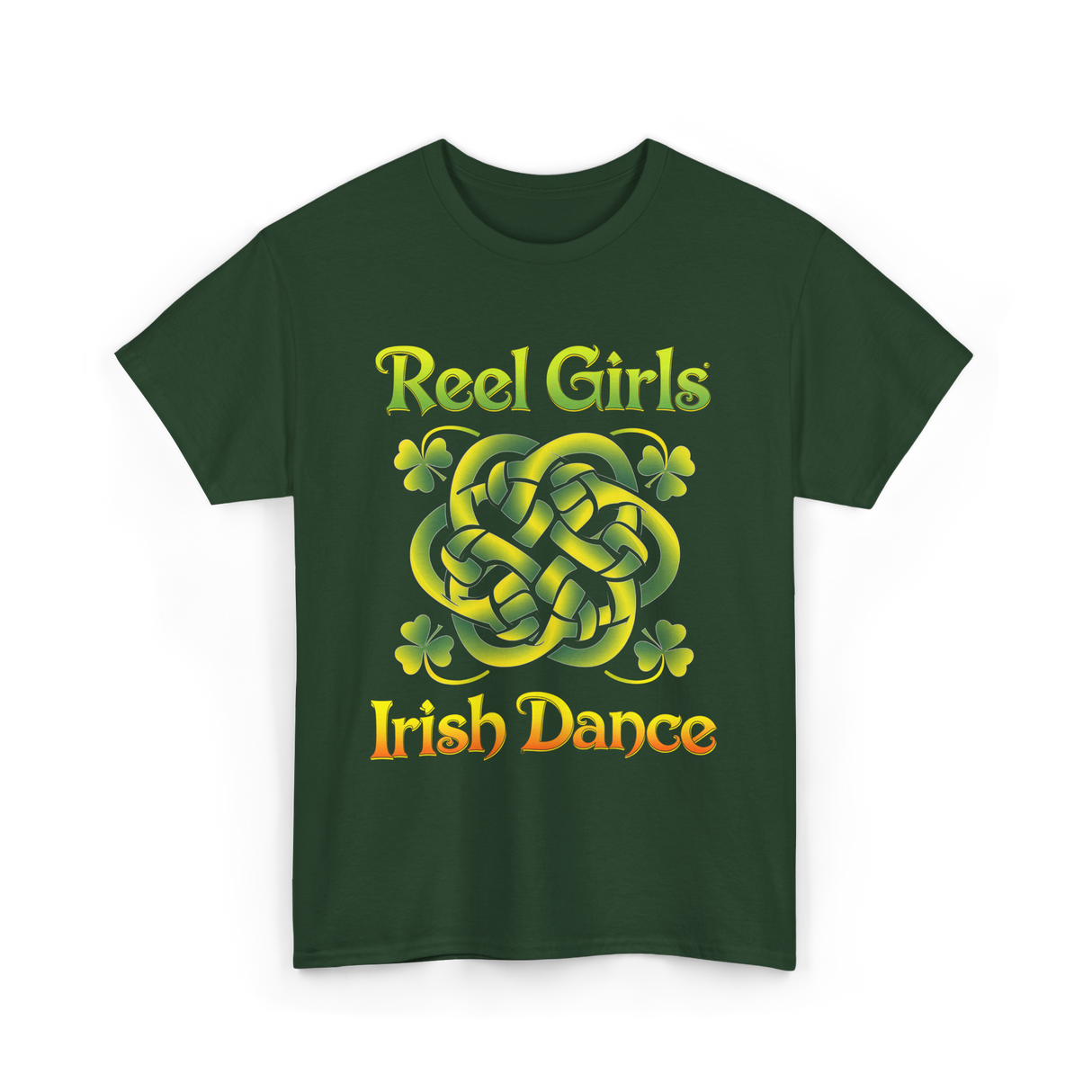 Reel Girls Irish Dance Irish Dancer T-Shirt - Forest Green