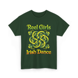 Reel Girls Irish Dance Irish Dancer T-Shirt - Forest Green